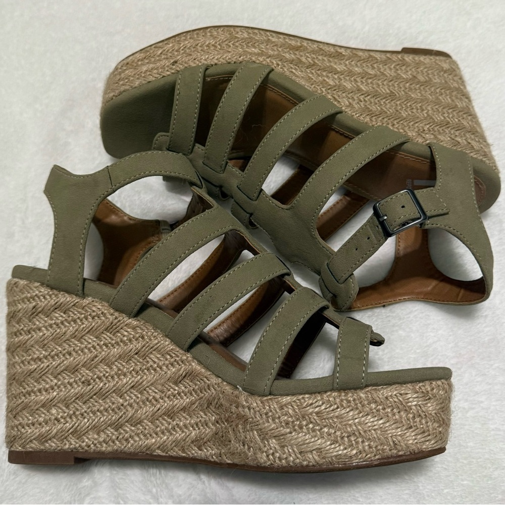 Green Wedge Heels